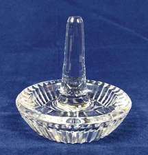 Waterford Crystal Vanity Dresser Ring Holder Trinket Dish Round 3" - Beautiful!