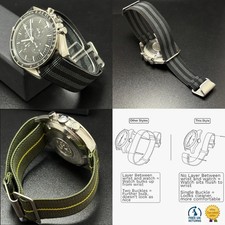 Cinturino orologio paracadute elastico Tudor Black Bay French Marine Nationale 20 mm