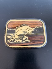 Vintage Largemouth Bass Brass Buckle USA Made By Harmony Design CO
