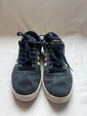 Adidas Courtset Navy Suede Stripe Sneakers Women s Size 9.5 White Stripe Casual