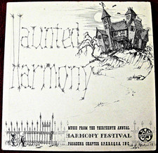PASADENA CHAPTER S.P.E.B.S.Q.S.A. ~ 13TH ANNUAL HARMONY FESTIVAL ~ 1960, SCARCE