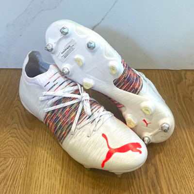 PUMA Future Z 1.1 Men's Soccer Cleats White/Red Blast US 11.5 New 106375-03