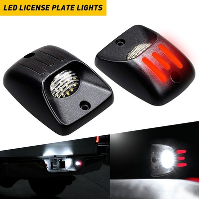 For 1995-2004 Toyota Tacoma [Red OLED Tube] LED License Plate Light Lamp Housing