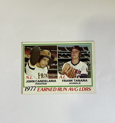 1978 Topps Baseball Card #207 1977 Earned Run Average Leaders Candelaria Tanana