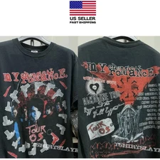 Vintage My Chemical Romance punk rock tour 2 SIDE T-Shirt Unisex S-5XL