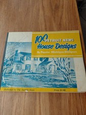Vintage 1940s 1950s 100 Detroit News House Designs Michigan Architects Book