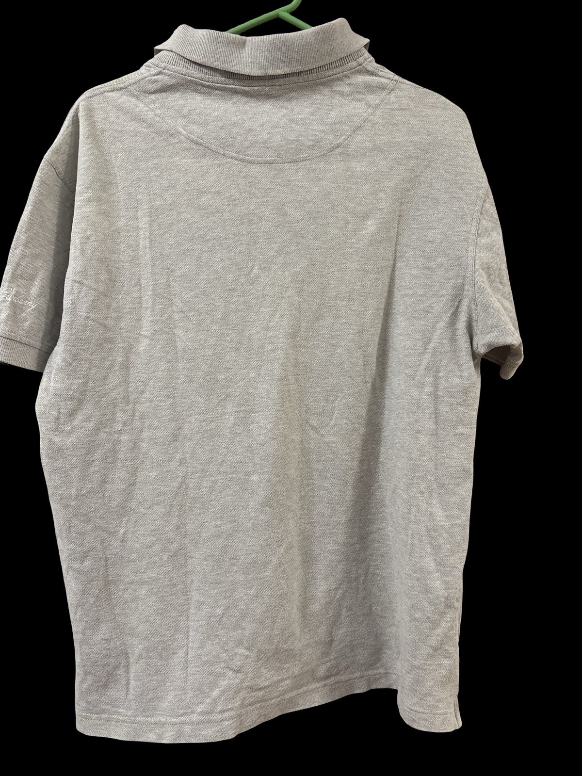 Thomas Burberry Mens Polo Shirt Grey - Size M - Vintage Style image 3