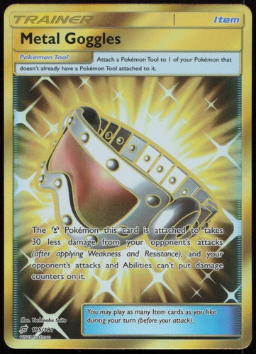 Metal Goggles 195/181 NM Team Up Secret Rare Holo Pokemon