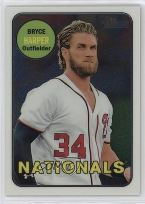 2018 Topps Heritage Chrome 555/999 Bryce Harper #THC-22 0ba6