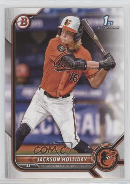 2022 Bowman Draft Jackson Holliday #BD-168 3wc