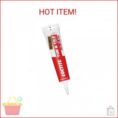 Loctite Polyseamseal Clear Tub and Tile Sealant, 5.5-Fluid Ounce Squeeze Tube (2