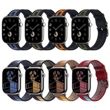 Luxury Nylon Sport Band for Apple Watch 12 11 10 9 8 7 6 5 4 SE 3 40-49mm Ultra