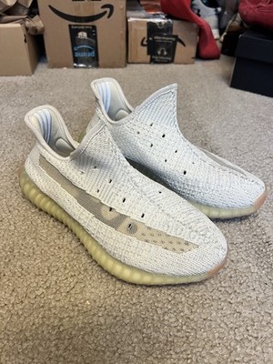 adidas Yeezy Boost 350 V2 White/Beige Low Top Sneakers Men s 8.5 laseless 