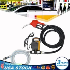 110V Electric Oil Fuel Diesel Gas Transfer Pump With Meter Hose with Nozzle 550W