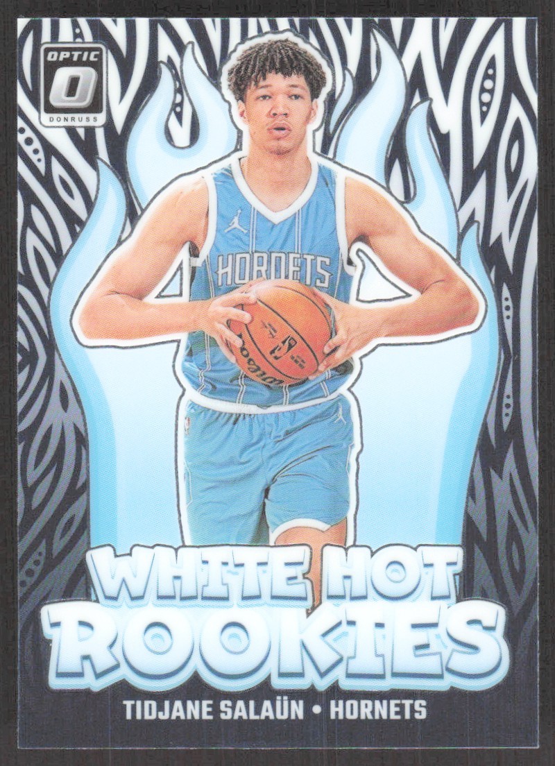 2024-25 Donruss Optic White Hot Rookies Tidjane Salaun Charlotte Hornets #3