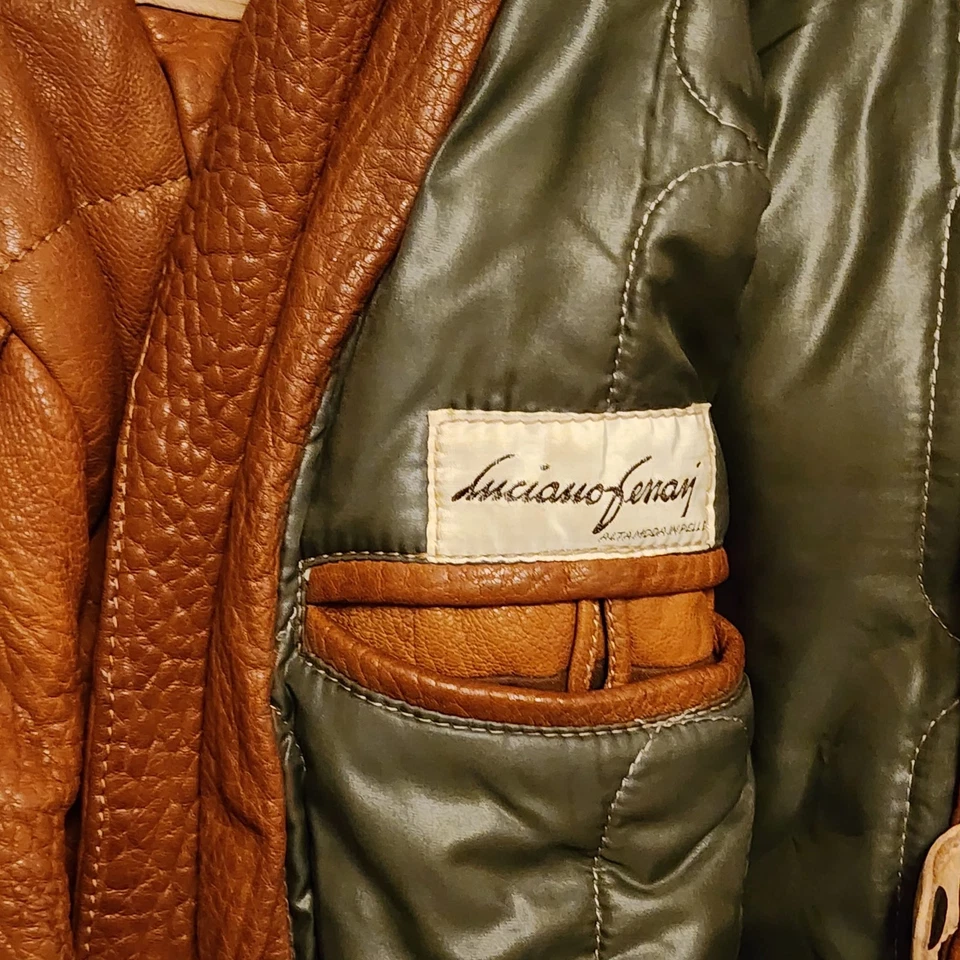 Abrigo de cuero recubierto Diesel L-CORDIER Foto 4 de 4