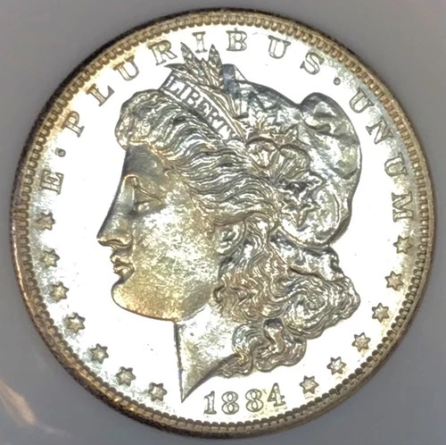 1884 S MORGAN IMPOSSIBLE FIND! SEMI PROOF LIKE! EXTREME RARITY! WOW NR #63854