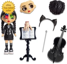 Wednesday Deluxe 6-Inch Articulated Figure 11-Pieces Interchangeable Face