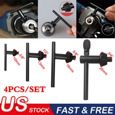 4 Size 3/8" 1/2" 5/8" 3/4" Drill Chuck Key Combination Wrench Drill Press Chuck 