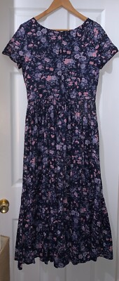 ★Laura Ashley/VTG Dresses/Made in G. B. Vintage Laura Ashley 80s Made in England Floral Midi Dress