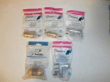 Shark Bite Connectors 5 pc Lot for PEX, Copper, CPVC New in Original Packaging