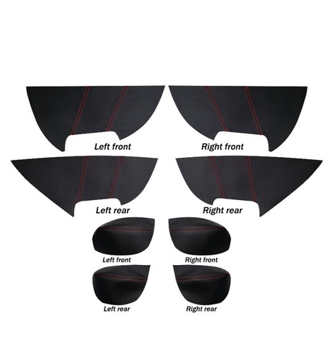 8pcs Leather Cover For Honda Civic 9th 2012-2015 Inner Door Panel Armrest Cover - Picture 5 of 18