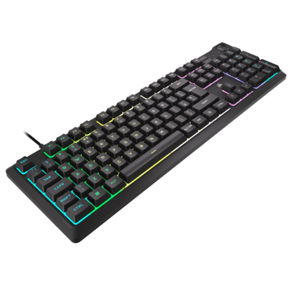 Corsair K55 CORE RGB Membrane Wired Gaming Keyboard Quiet Responsive Black