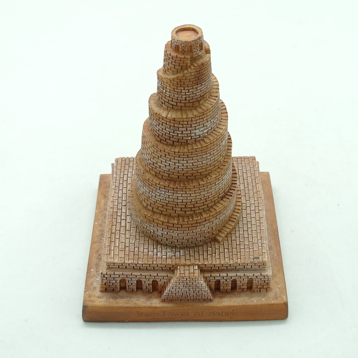 The Tower of Babel miniature The ruins of the city of the