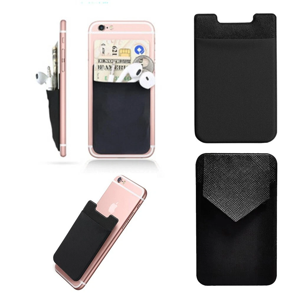 Mobile Phone Card Case for Credit Cards & Cash, Slim Wallet for Stick-On ID Card - Picture 5 of 37