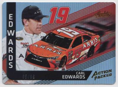 2017 Panini Absolute Action Packed Spectrum Gold #AP13 Carl Edwards 85/99