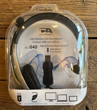 **BRAND NEW** Cyber Acoustics USB Headset w/ Microphone (AC-840)