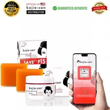 Kojie San Skin Brightening 2 Piece Set - Original Kojic 65g x 2 Bars & 30g Face