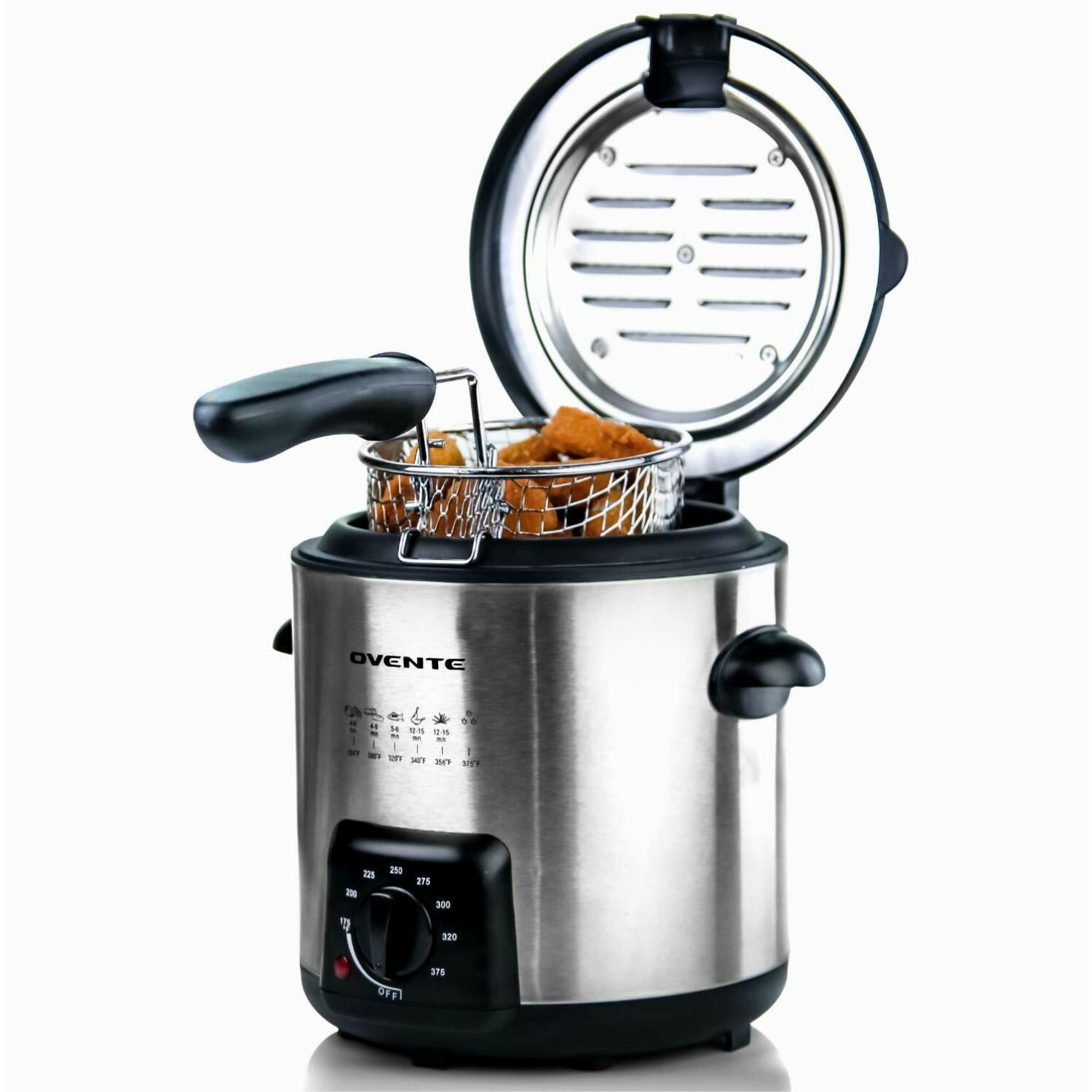 Small Deep Fryer Countertop Kitchen Electric Chicken Donut Potato