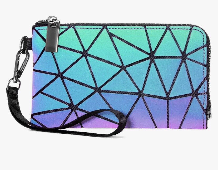 Women's Mermaid Pattern Wallet in Green Purple Blue - Brand New-image