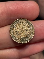 1864 L Indian Head Cent Penny, With L, Pointed Bust, Fine/VF Details