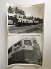 lot 2 original photo of train and wagon Congo C.F.L. OTRACO Africa 22x17 c.1952