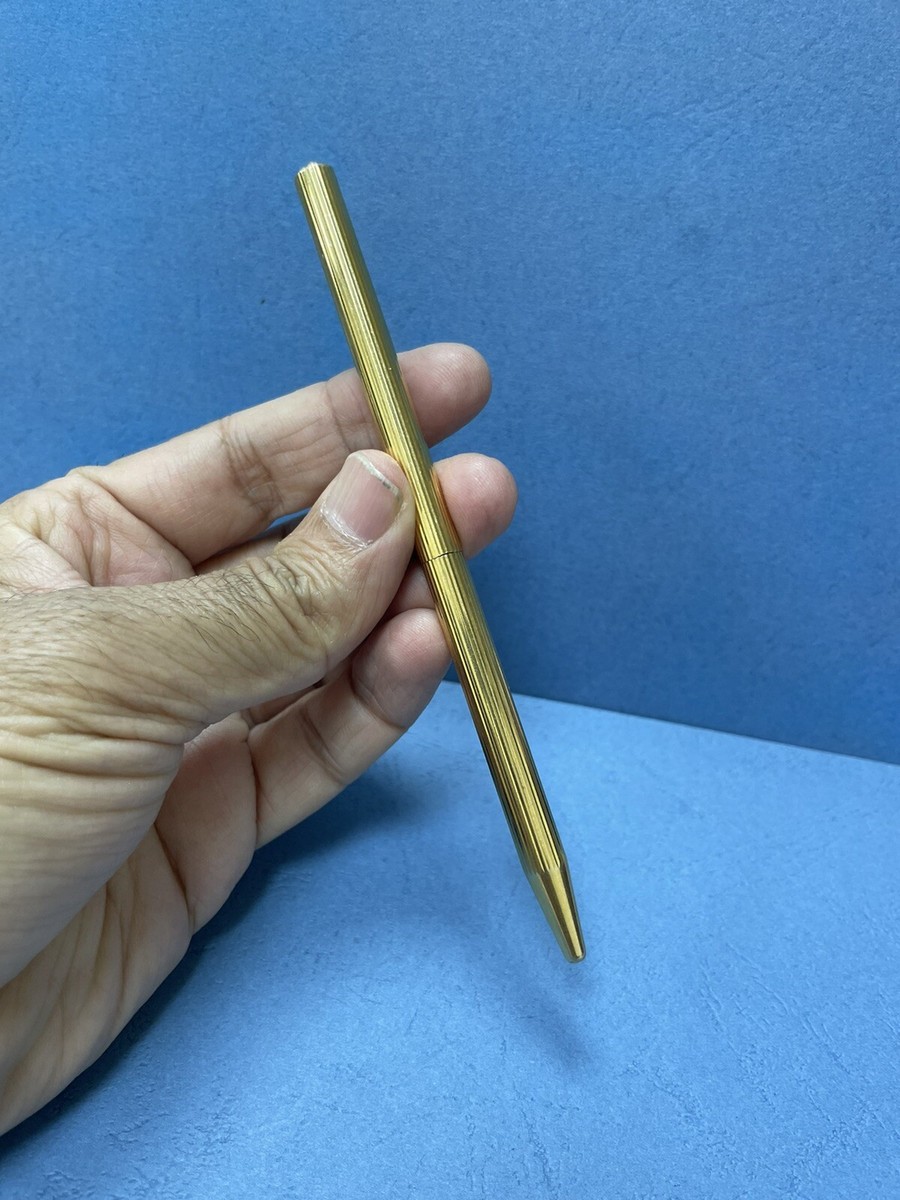S.T. Dupont STYLO BILLE ゴールド S.T Dupont Classic Gold Platted Finishe Stylo Bille