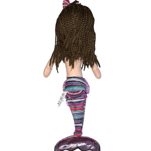 "Muñeca sirena de peluche The Petting Zoo morena rosa púrpura verde dunas salvajes 20""" - Imagen 4 de 12