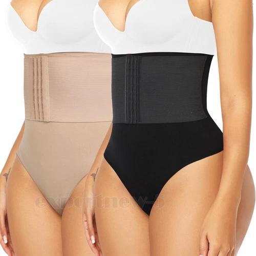 Fajas Thong Women Waist Trainer Body Shaper Butt Lifter High Waist Tummy Control - Picture 1 of 44