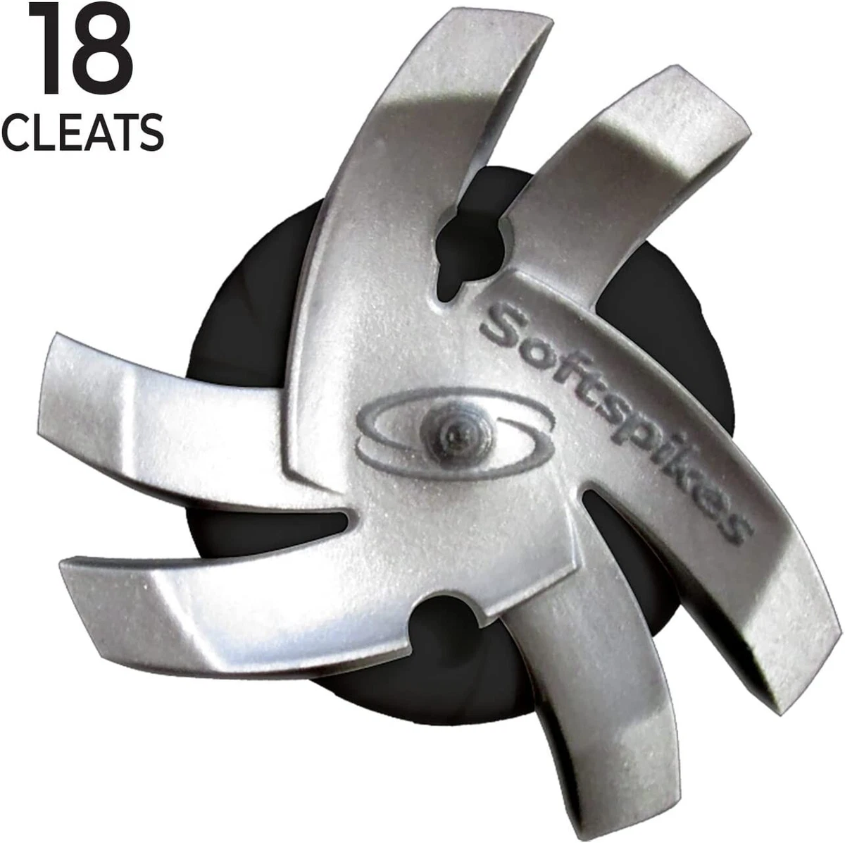 18 Softspikes Silver Tornado Fast Twist 3.0 Golf Cleats Spikes / Tour Lock