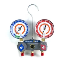 Yellow Jacket 49832 2-Valve TITAN Test/Charging Manifold, Gauges