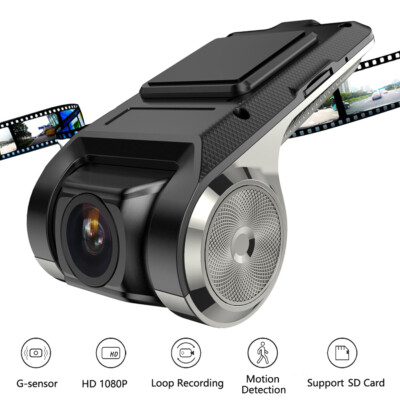 HD 1080P Car DVR Dash Cam Loop Video Recorder Camera G-sensor Motion Detection