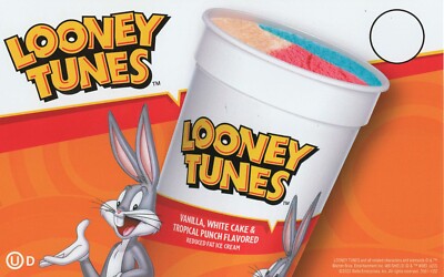 Lot of 2 Looney Tunes Cup (Blue Bunny) Ice Cream Truck Sticker 8