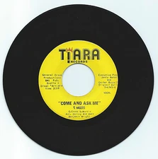 NORTHERN SOUL 45 5 WAGERS COME AND ASK ME ON TIARA  VG+ ORIGINAL 