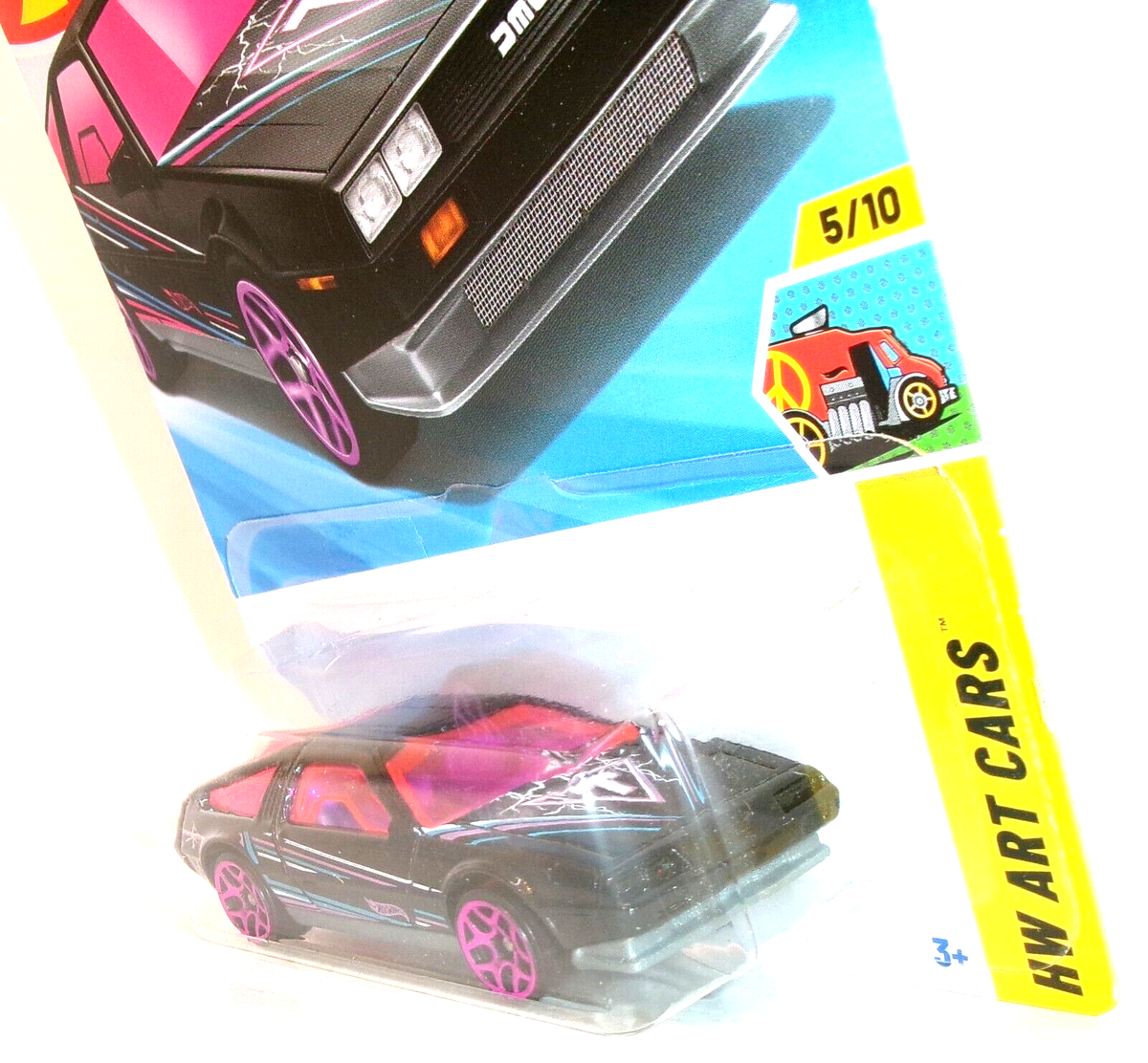 2025 HOT WHEELS 1:64 HW ART CARS 5/10 BLACK DMC DELOREAN DMC-12 | eBay