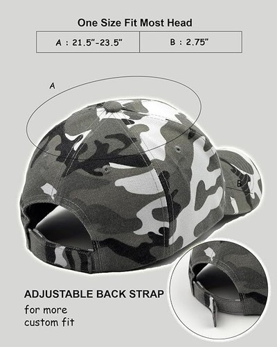 Plain Blank Solid Adjustable Baseball Cap Hats (ship in BOX!) - Picture 42 of 61