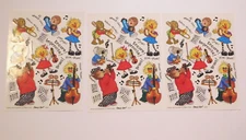 Suzy's Zoo Lot of 3 Sticker Sheets Brand New UN-Packaged ~Music~Scrapbooking