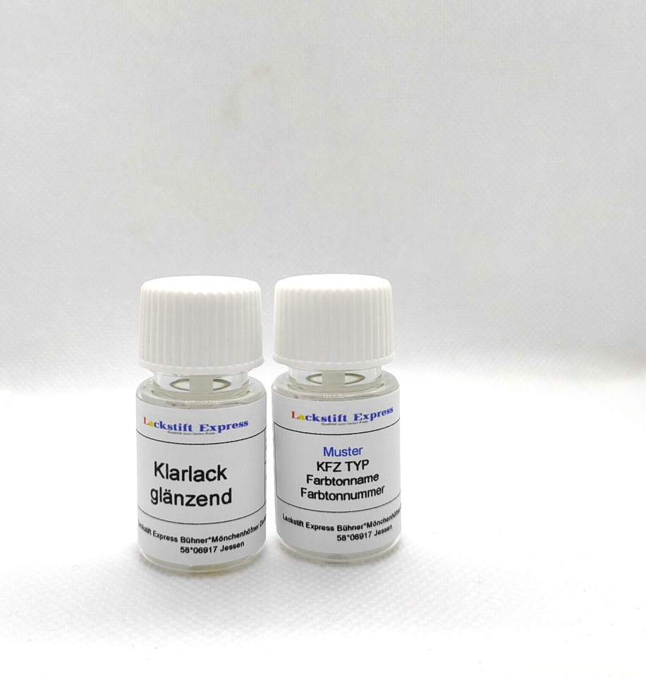 Stylo De Retouche Peinture Laque MINI Couleur A94 Midnight Black – Double Flacon 15 Ml – Firan­to