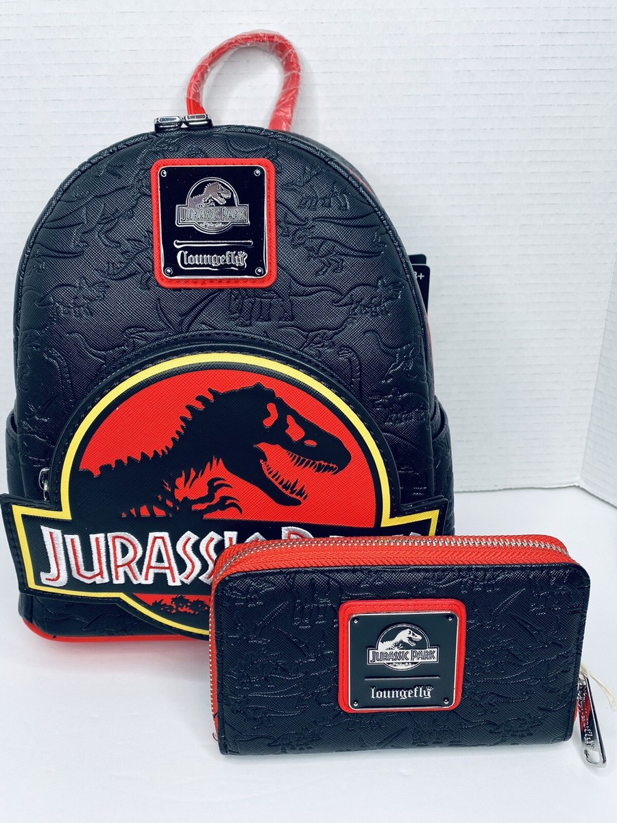 Loungefly Jurassic Park Black & Red Kids Mini Backpack Loungefly Universal Jurassic Park Logo Mini Backpack  main image 2