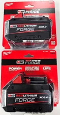 (2) NEW Milwaukee Genuine M18 Forge 48-11-1881 8.0 AH Batteries 18V Red Lithium